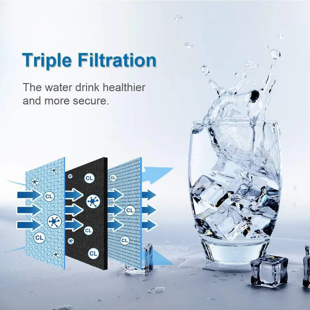 3 Pack Activated Carbon EDR4RXD1 Refrigerator Water Filter Replacement For 4396395、UKF8001、9005、Pur Filter 4、Filter4 - Image 4