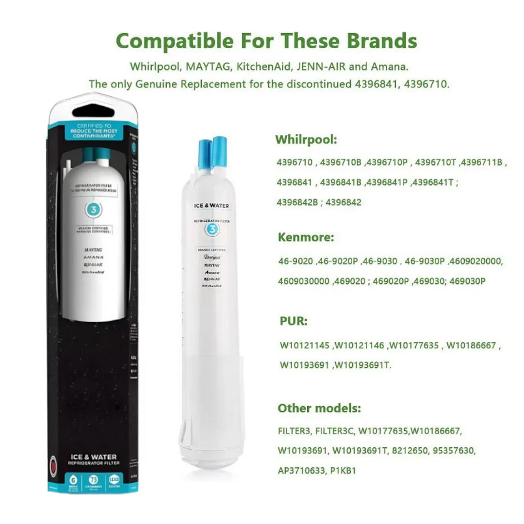 Replace Refrigerator Water Filter For EDR3RXD1,Filter3,4396841,4396710,9083,w10121145 - Image 3