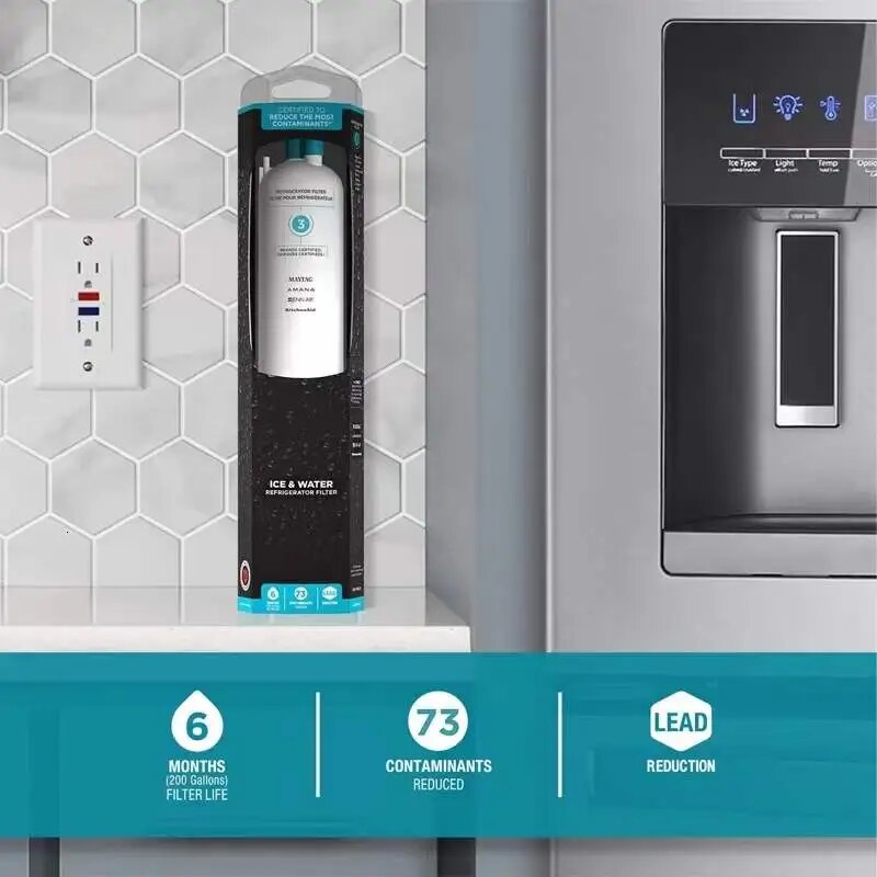 Replace Refrigerator Water Filter For EDR3RXD1,Filter3,4396841,4396710,9083,w10121145 - Image 4